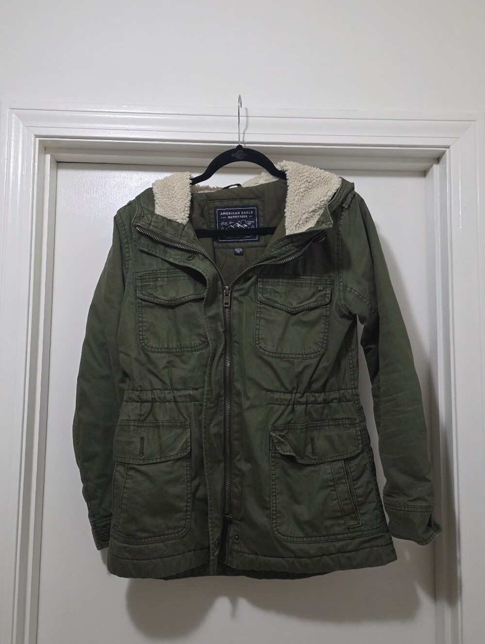 American Eagle Green Utility Winter Coat
